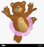 bear teddy ballet cartoon dancing dance danceable dancing bear pink tutu  sss Stock Photo - Alamy