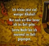 Bier lustig witzig Bild Bilder Spruch Sprüche Kram_ Nur noch 1 Bier vor dem Zubettgehen.jpeg