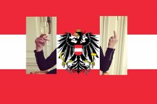 fahne österr stinkefinger.jpg fahne österr stinkefinger.jpg